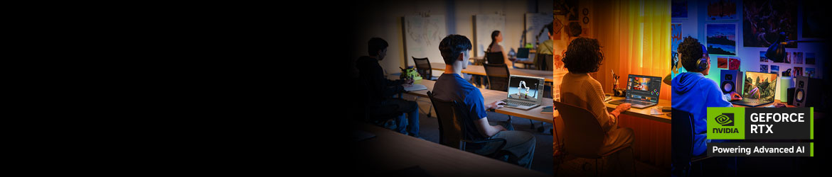 Campus.<br>Byg. Konkurrer. Oplev hurtigere arbejdsgange, smartere værktøjer og medrivende gameplay-drevet af NVIDIA AI og RTX 50 Series grafik.