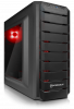 PCS CYCLONE GAMING-KABINET (Røde LED Blæsere)
