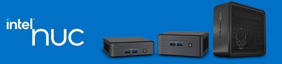 INTEL NUC MINI PC'er<br />
