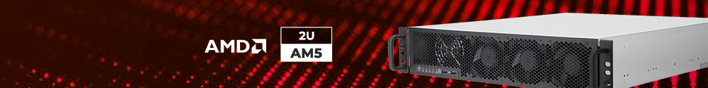 AMD AM5 2U-stativmonteret, vandkølet arbejdsstation
