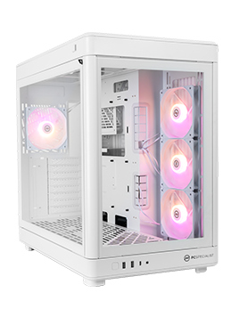 White Gaming PC Case